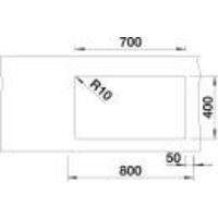 Blanco Subline 700-U Level 523456 (стальная корзина, белый) Image #4