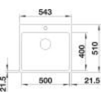 Blanco Subline 500-IF/A SteelFrame 524114 (белый) Image #3