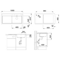 Blanco Zenar XL 6 S Silgranit тёмная скала левая (523996) Image #2