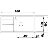 Blanco Metra XL 6 S-F (белый) [516522] Image #2