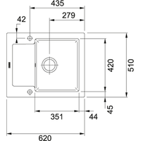 Franke Maris MRK 611-62 (жемчужный серый) Image #2