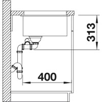 Blanco Subline 340/160-U (левая, алюметаллик) Image #3