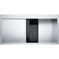 Franke Crystal CLV 214 127.0306.387 (нержавеющая сталь/черный) Image #1