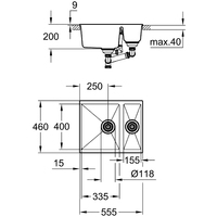 Grohe K500 60-C 55.5/46 1.5 31648AT0 (серый гранит) Image #2