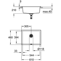 Grohe K700U 70-C 61/45.7 1.0 31655AT0 (серый гранит) Image #2