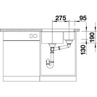 Blanco Subline 340/160-U 525986 (левая, черный) Image #4