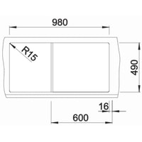 Blanco Zenar XL 6 S 526057 (черный, правая, доской для посуды) Image #3