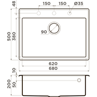 Omoikiri Tedori 68 DC (темный шоколад) Image #2