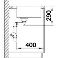 Blanco Andano 500-IF/A 525245 (с клапаном-автоматом, сатин) Image #8