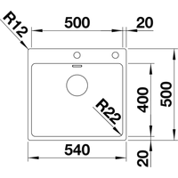 Blanco Andano 500-IF/A 525245 (с клапаном-автоматом, сатин) Image #5