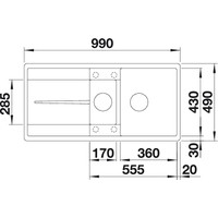 Blanco Metra 6 S-F 525929 (черный) Image #2