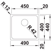 Blanco Solis 450-IF 526121 (полированная) Image #2