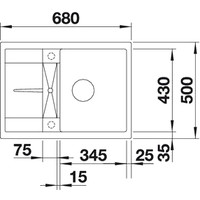 Blanco Metra 45 S Compact (жемчужный) [520570] Image #2