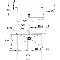 Grohe K800 90-S 84,6/51 1.0 31584SD1 Image #3