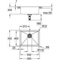 Grohe K700U 60-S 54,4/44,4 1.0 31574GN1 (холодный рассвет) Image #3