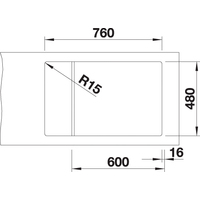 Blanco Elon XL 6 S 524845 (темная скала) Image #5