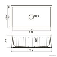 Omoikiri Mikura 83 SI-Glossy (античное серебро) Image #2