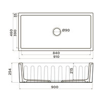 Omoikiri Mikura 91 WH-Glossy (белый глянцевый) Image #2