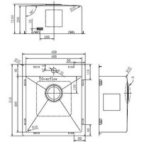 Aquasanita AIR 100 X + cмеситель AquaSanita 2663 L 002 steel Image #5