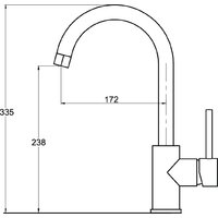 Aquasanita Rock SQR 100 + cмеситель Sabia 5523 (черный металлик 601) Image #5