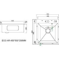 ARFEKA ECO AR 450*500 + cмеситель ISIS SATIN Image #5