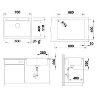 Blanco Pleon 8 Silgranit вулканический серый (527323) Image #2