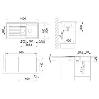 Blanco Zia 6 S Silgranit деликатный белый (527207) Image #2
