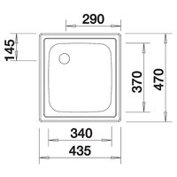 Blanco Top EE 4 X 4 нержавеющая сталь матовая (501065) Image #2