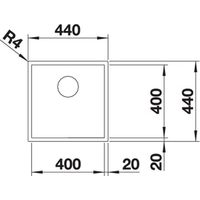 Blanco Zerox 400-IF Durinox (без клапана-автомата) Image #4