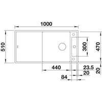 Blanco Axia III XL 6 S (разделочная доска из стекла, жемчужный) Image #2