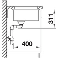 Blanco Subline 500-U (керамическая, глянцевая магнолия) Image #5