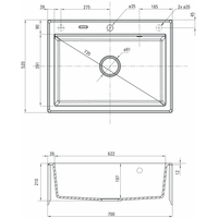 Deante Eridan ZQE G103 (графитовый металлик) Image #2