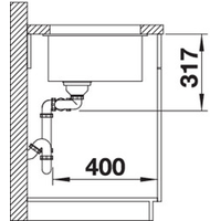 Blanco Subline 430/270-U (антрацит) 523151 Image #3