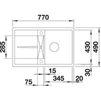 Blanco Metra 45 S-F 525917 (черный) Image #2