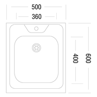 Ukinox Стандарт STD500.600 6C 0CS (с сифоном) Image #2
