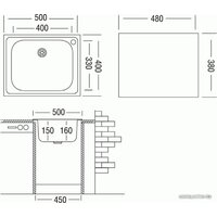 Ukinox Классика CLM500.400 T6C 1C (с сифоном) Image #2