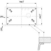 Blanco Zenar 45 S 523781 (правая, антрацит) Image #2