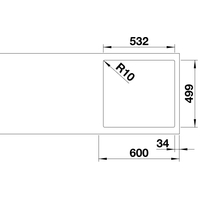 Blanco Subline 500-IF/A SteelFrame 525999 (черный) Image #3