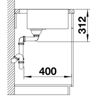 Blanco Subline 500-IF/A SteelFrame 525999 (черный) Image #5