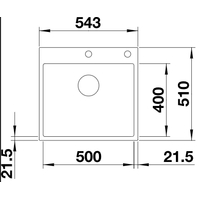 Blanco Subline 500-IF/A SteelFrame 525999 (черный) Image #2