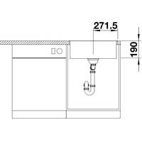 Blanco Subline 500-IF/A SteelFrame 525999 (черный) Image #4