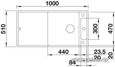 Blanco Axia III XL 6 S серый беж доска ясень (523507) Image #3