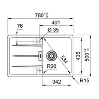 Franke Centro CNG 611/211-78 Fragranite 114.0639.683 (белый) Image #2