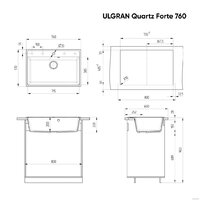 Ulgran Quartz Forte 760 (уголь) Image #3