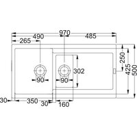 Franke Maris MRG 651-97 114.0716.348 (серый сланец) Image #3