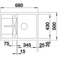 Blanco Metra 45 S Compact (алюметаллик) [519574] Image #2