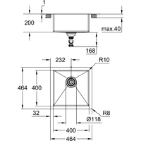 Grohe K700 45-S 46,4/46,4 1.0 31578SD1 Image #3