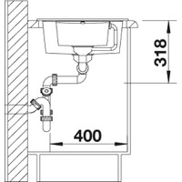 Blanco Metra 6 S Compact 518876 (темная скала) Image #3