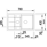 Blanco Metra 6 S Compact 518876 (темная скала) Image #2