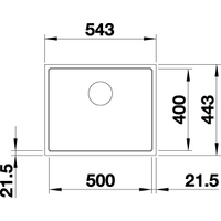 Blanco Subline 500-IF SteelFrame (черный) Image #2